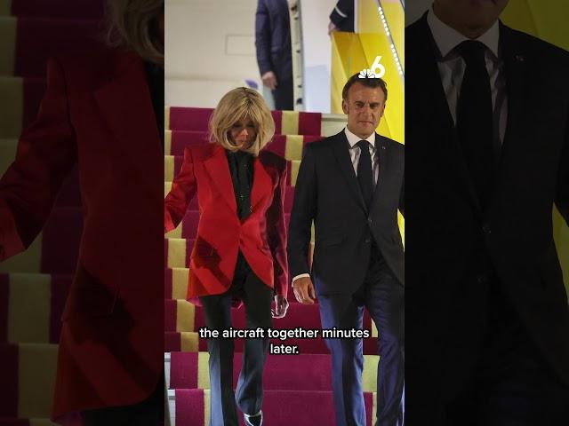 Macron downplays video appearing to show his wife pushing him in the face