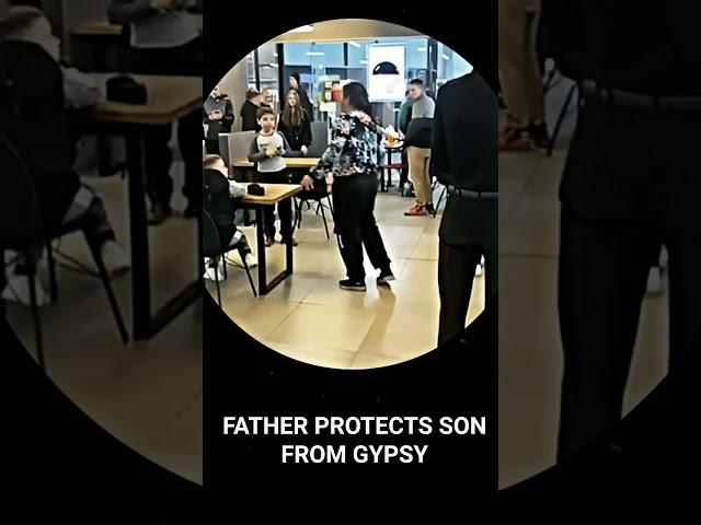 FATHER PROTECTS SON FROM GYPSY️ _ #trollface #hero #respect #shorts #sigma #memes