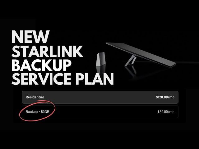 New Starlink Backup Service Plan Available