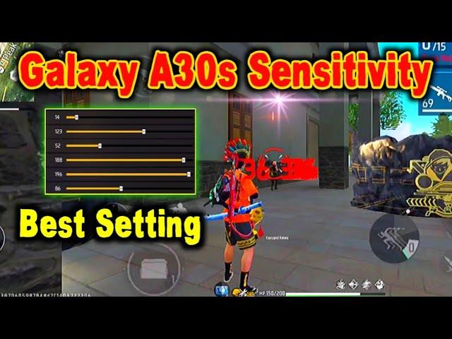 Samsung Galaxy A30/A30s Free Fire Auto Headshot Sensitivity Setting|| New 2024