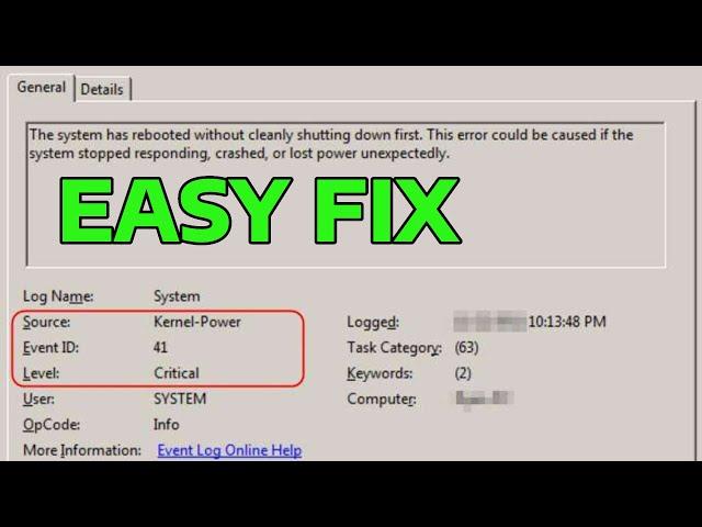 How To Fix Kernel Power 41 Error