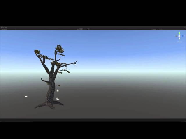 Unity Custom Tree Importer – Preview: Baked Pivots