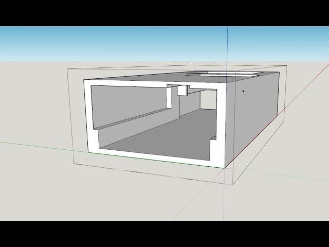 Separating a 3D model by cutting with a plane | SketchUp