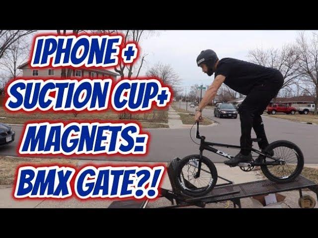 BMX GATE CONTROLLED BY PHONE AND SUCTION CUP!