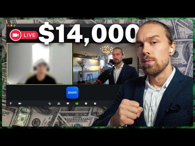 How I Close $14,000+ SMMA Clients *LIVE Footage*