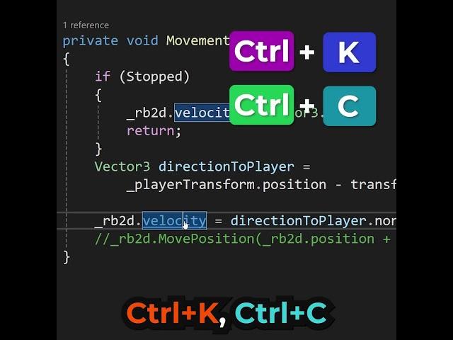 Essential Shortcuts for Faster Coding in Unity and Visual Studio