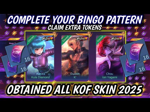 CLAIM EXTRA TOKENS & GET ALL KOF SKIN 2025!! KOF BINGO DRAW (PHASE 2)! - MLBB