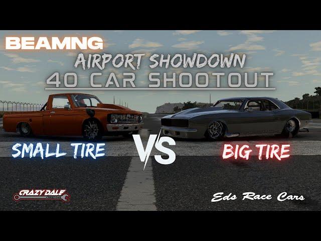 BEAMNG DRAG RACING- 40 CAR SHOOTOUT -BeamNG.DRIVE /CRASHBOSSTV