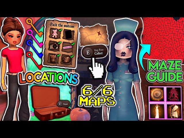 LANA QUEST TUTORIAL! All ITEMS, KEYS, & MAP LOCATIONS! MAZE GUIDE & All PRIZES | Dress To Impress