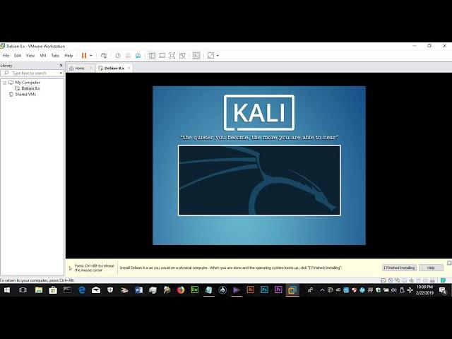 How to install Kali Linux on Vmware workstation 15.