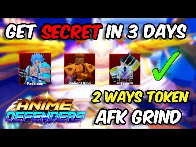 HOW TO GET ATHENYX SECRET IN 3 DAYS + 2 WAYS TOKEN AFK GRIND | Anime Defenders