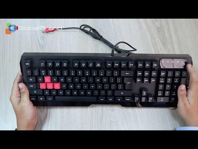 A4Tech Bloody Q135 Illuminate Gaming Keyboard | Global Brand Pvt Ltd