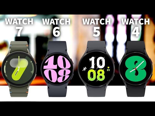 Samsung Watch 7 VS Samsung Watch 6 VS Samsung Watch 5 VS Samsung Watch 4