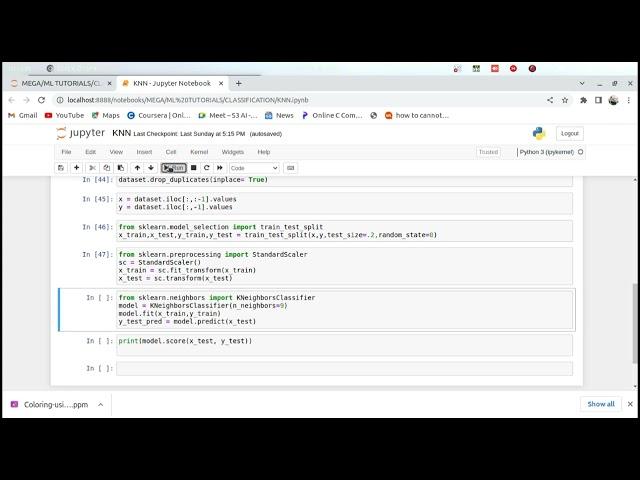 KNN CLASSIFIER | PYTHON | MACHINE LEARNING PROGRAMS #AML331 #KTU