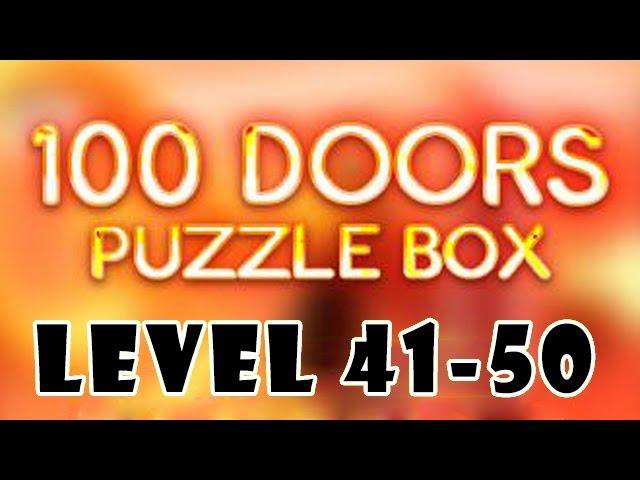 100 Doors Puzzle Box Level 41 - 50 Walkthrough Gameplay [HD]