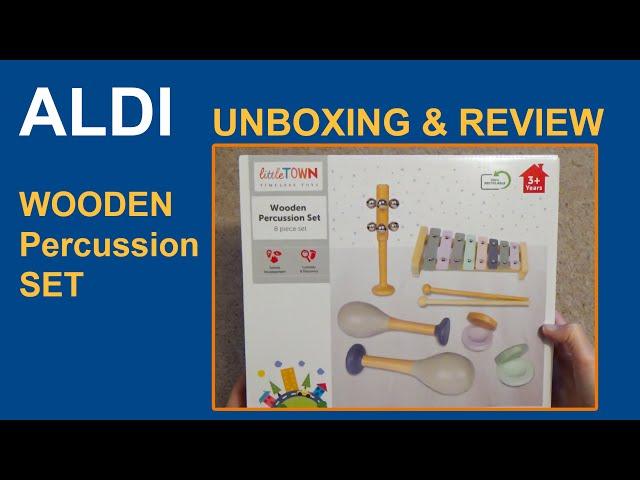 Aldi Wooden Percussion Set Unboxing and Review