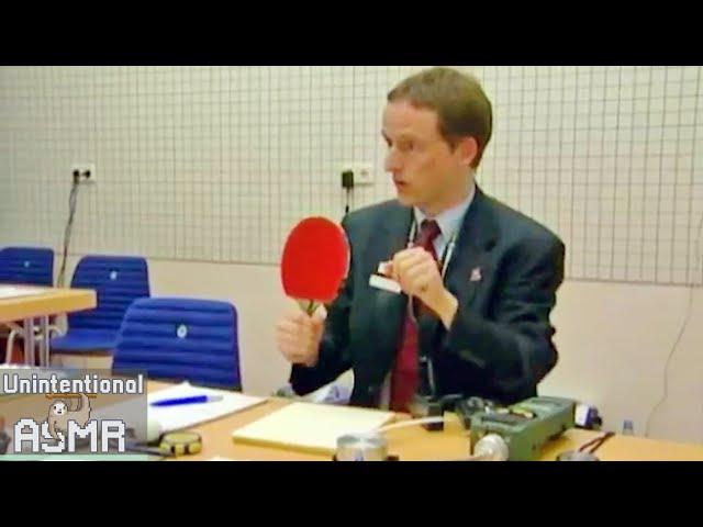 Unintentional ASMR  Very Thorough Table Tennis Racket Tester