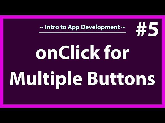 How to create an onClickListener for multiple buttons in Android Studio