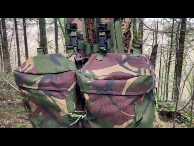 British Army DPM Rucksack (Daysack) Demonstrated.