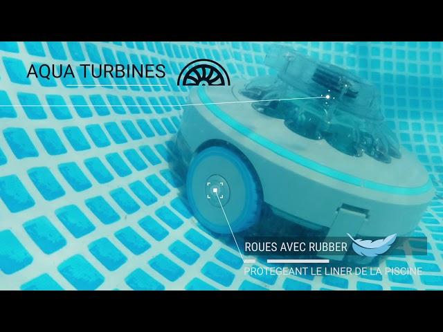 Robot piscine électrique rechargeable Aquajack  600 Piscines Hors-sol - AJ 600