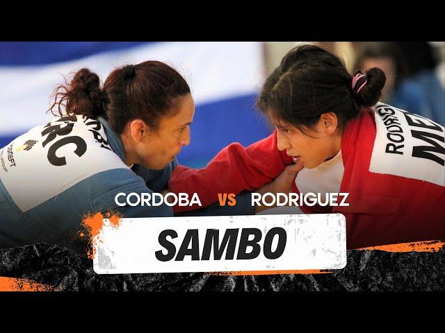 RODRIGUEZ Martha vs CORDOBA Reina. Pan American Sambo Championships 2023