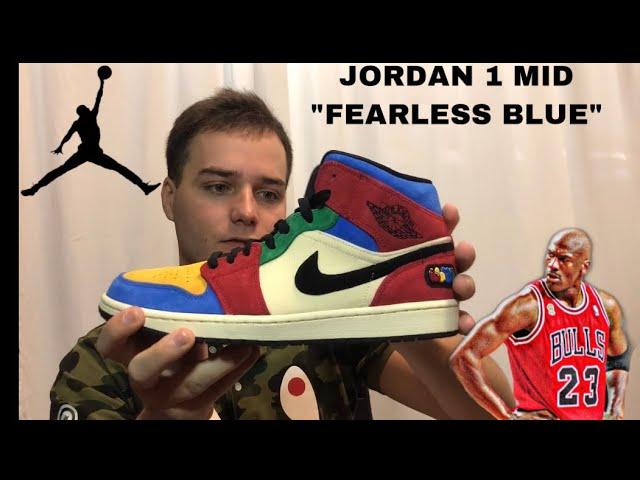 JORDAN 1 MID “FEARLESS BLUE THE GREAT” UNBOXING #unboxing #review #jordan