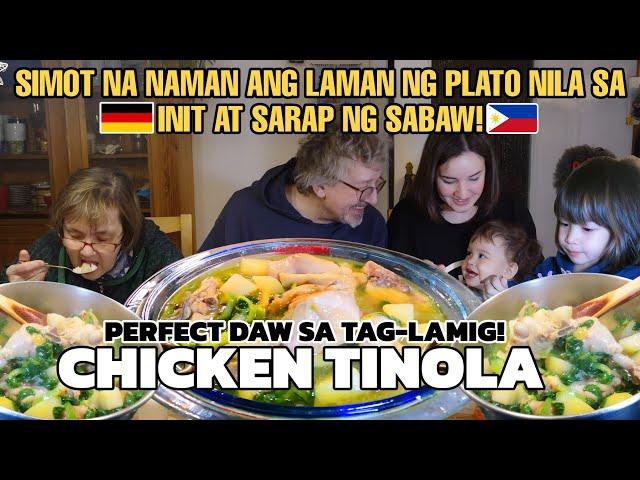 My German Family Enjoys my Special Pinoy Chicken Tinola in Germany‘s Cold Weather!