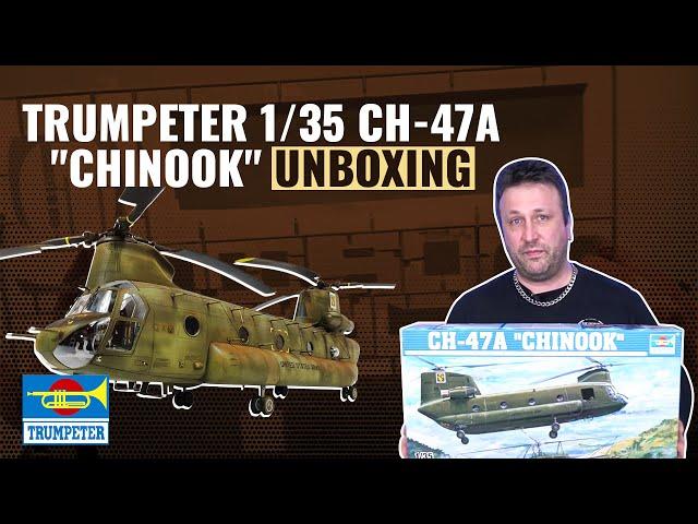 Trumpeter 1/35 CH-47A "Chinook" | Model Kit Unboxing & Review | #askhearns