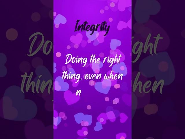 "The Value of Integrity: Standing True to Yourself" #integritymatters    #Honesty  #trustandrespect