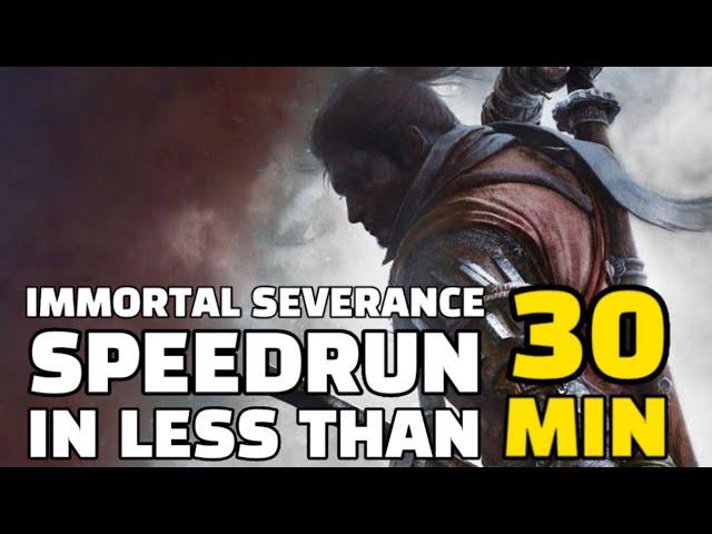 Sekiro Immortal Severance Speedrun in 29:50 (Former WR)