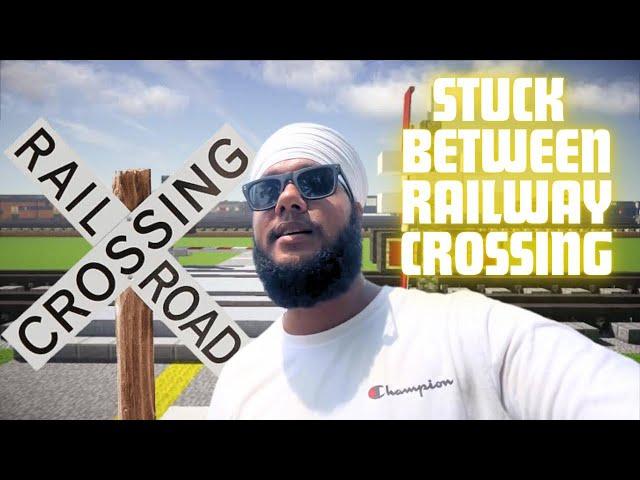 I GOT STUCK BETWEEN RAILWAY CROSSING ! | SantaSinghvLogs