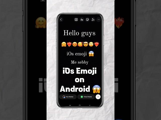  Link Yaha He                           iOs Emoji On Android Instagram  working  #instagramtips