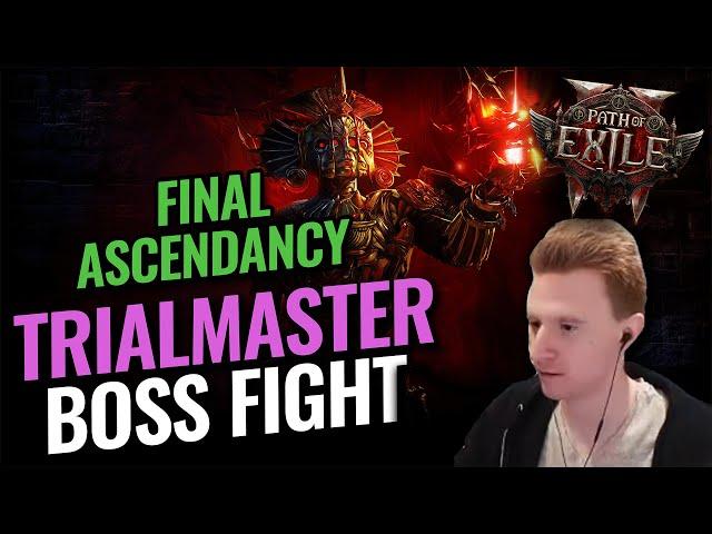 Final Ascendancy Trialmaster Boss Fight Path of Exile 2