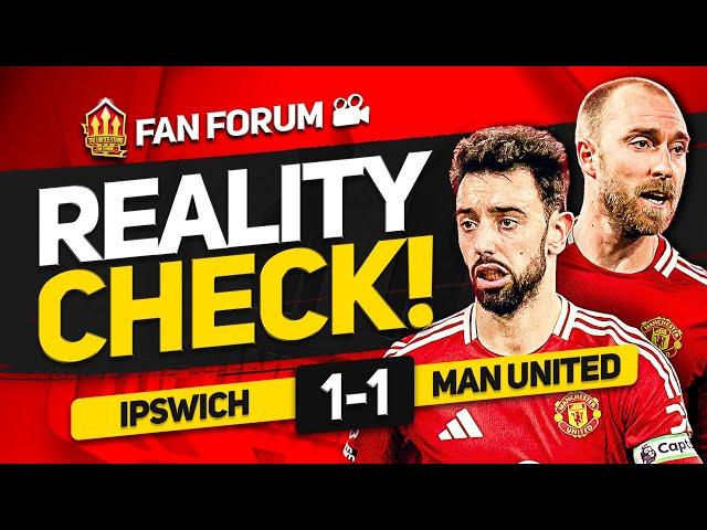 MASSIVE JOB FOR AMORIM! IPSWICH 1-1 MANCHESTER UNITED! LIVE Fan's Forum!