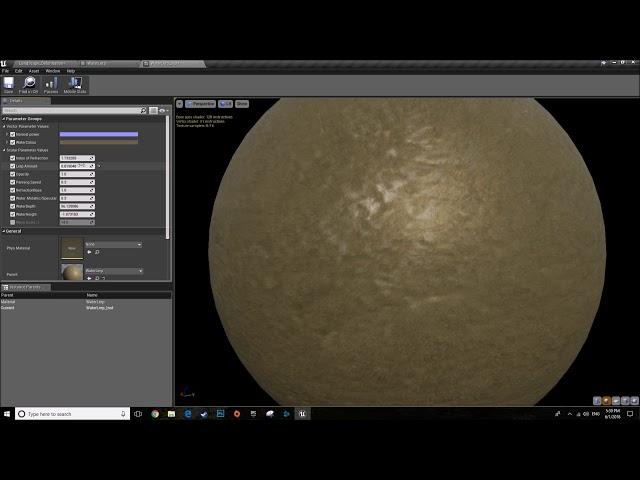 UE4 Fake Water Refraction with Opaque Material
