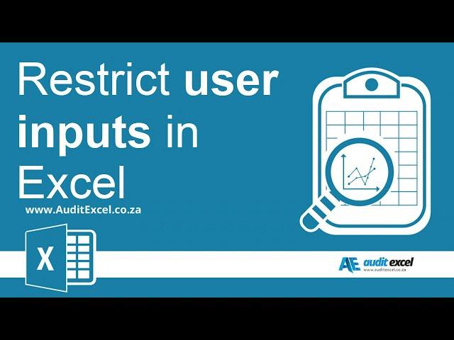 Drop down lists and other user input restrictions in Excel