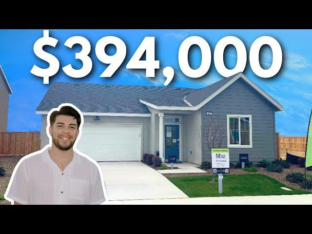 INSIDE A MODERN NEW CONSTRUCTION HOME IN BAKERSFIELD CALIFORNIA | $394,000