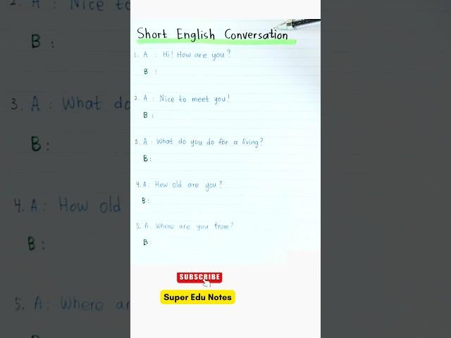 Short English Conversation  How to Practice Your Speaking Skills with Short English Conversation