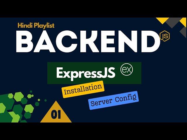 ExpressJS Server Setup: Installation |  ES6 Modules, .env File, GET Request | EzyCode