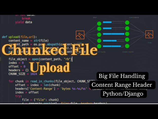 Upload Big Size File Chunk By Chunk in Python || chunked file upload || Django File Upload