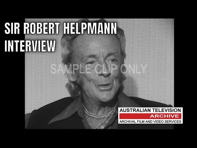 Exclusive Look at Sir Robert Helpmann's Genius - Never-Before-Seen Interview and Archive Footage.