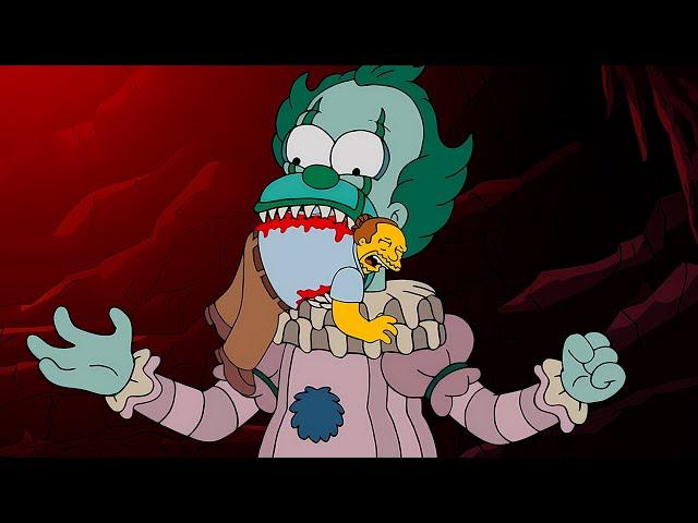 THE CLOWN IT INVADED THE SIMPSONS - TREEHOUSE OF HORROR