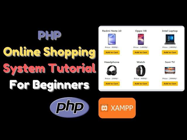 #01 Online Shopping System Tutorial in PHP For Beginners  | Creating PHP Project