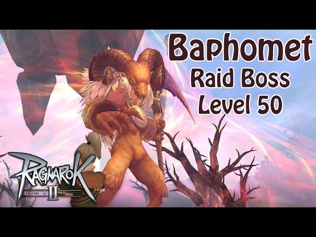 Ragnarok Online 2 - Baphomet  (Raid Boss Lv50) Knight Offtank [1080p Gameplay]