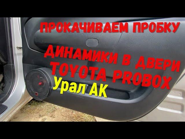 Toyota probox установка динамиков Урал АК в двери