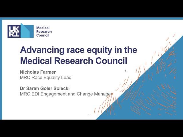 Advancing Race Equality in the Medical Research Council