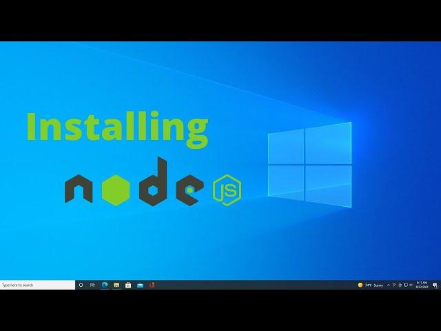 Installing Node js in windows 10 [2021] | First program Hello World with or without the editor.