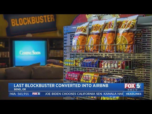 World's Last Blockbuster Becomes Airbnb Rental