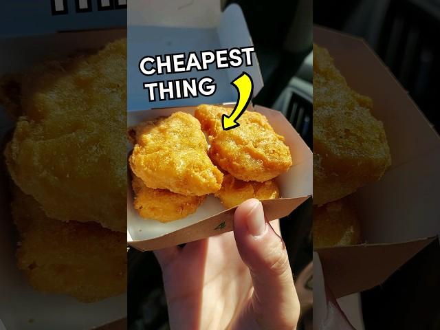 Trying 4 of the CHEAPEST fast food menu items  #halloweenwithshorts #food #shorts