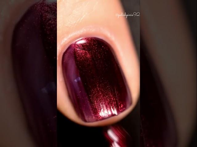 Stunning Red Polish ZOYA shade Metora swatched by @PolishPixie92 #shorts cosmetics #nailpolish